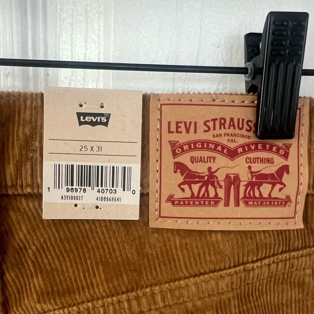 Levi's® Jeans - Dijon Mid-Rise '94 Baggy Corduroy Straight NWT sz 25, 29 - Picture 8 of 10